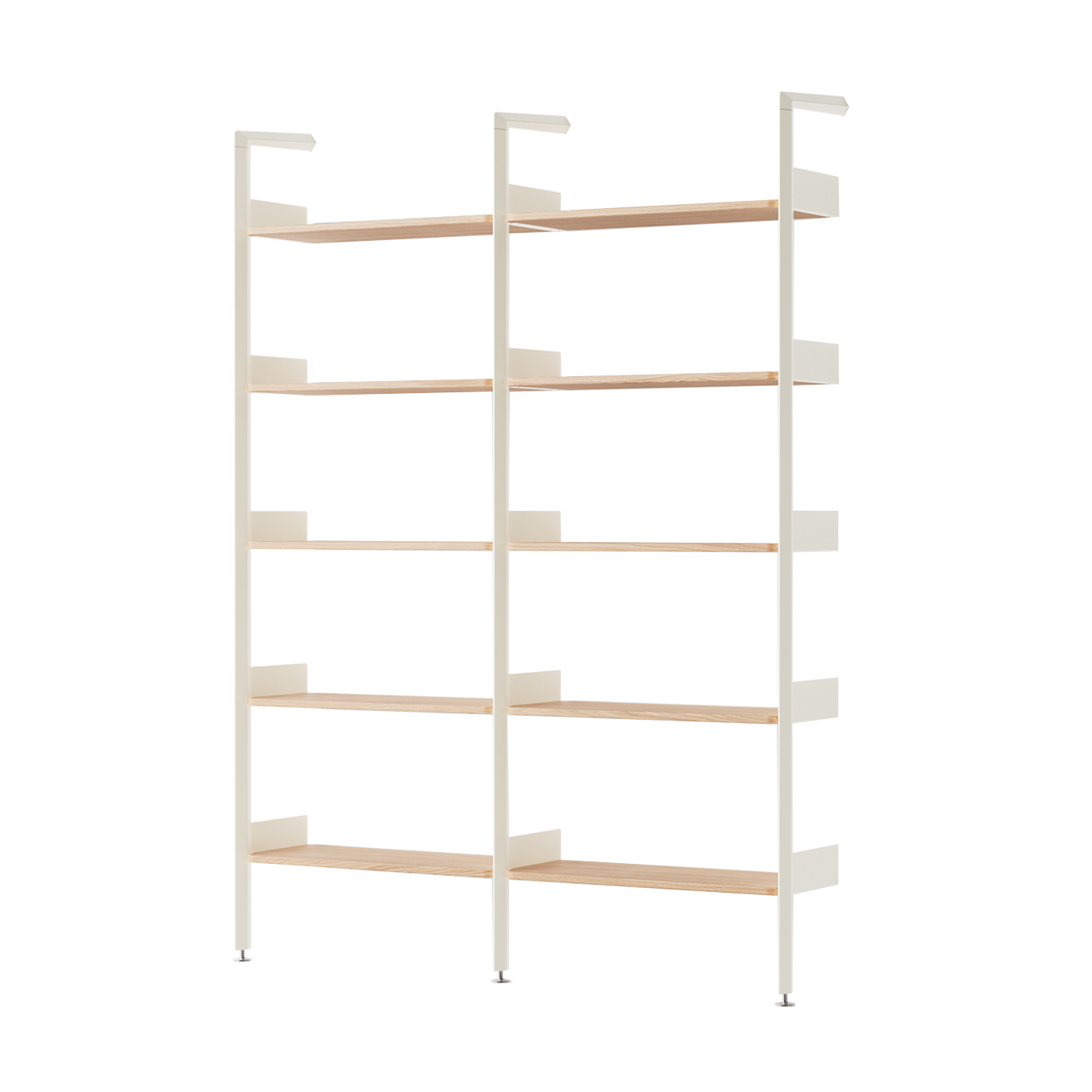 Etagère ROMBE Configuration A Blanc Albâtre / Chêne AND TRADITION