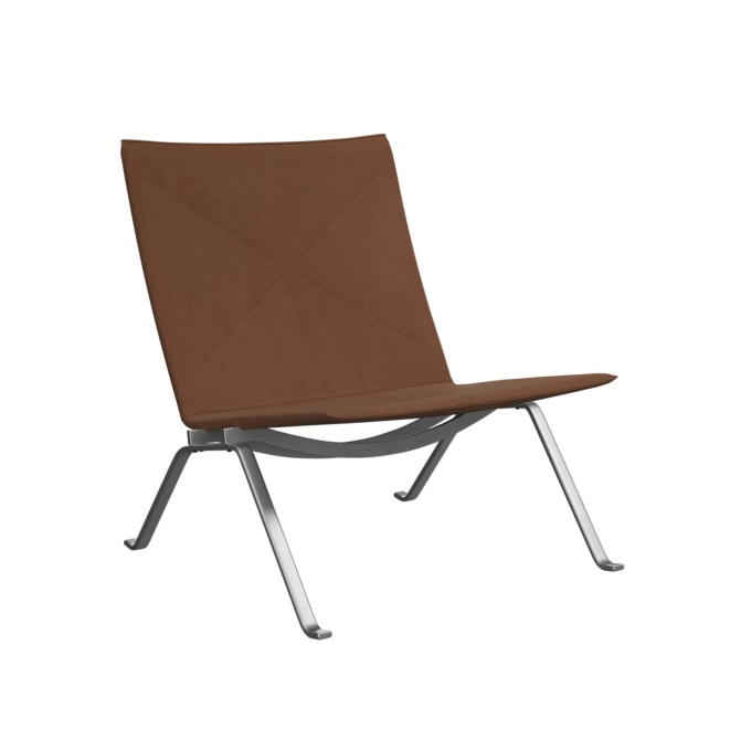 Fauteuil PK22 Cuir Haze Walnut FRITZ HANSEN