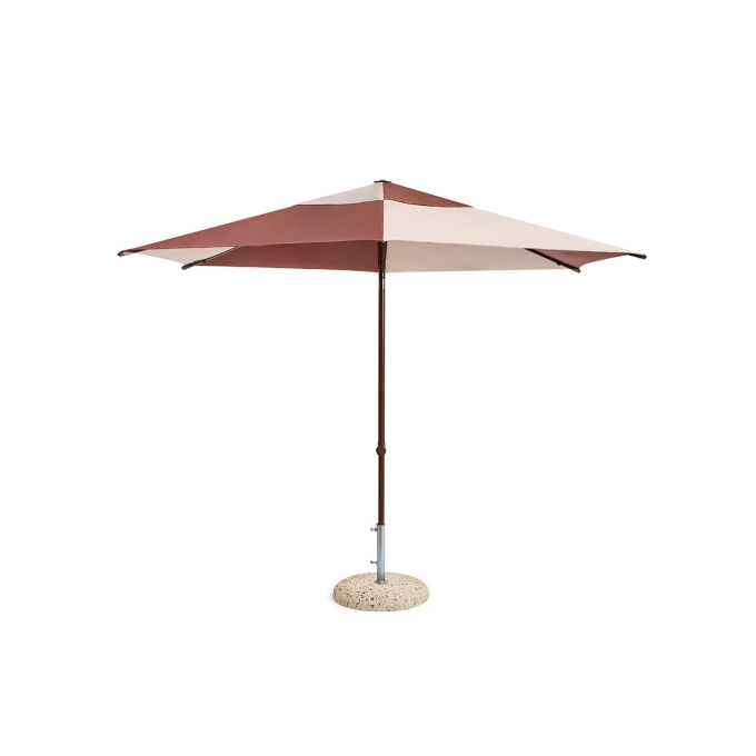 Accessoire extérieur Parasol TERRAZZA Hexagone Bordeaux HAY
