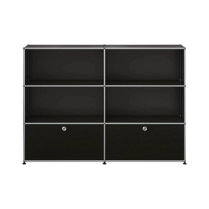 Meuble de rangement USM HALLER M65 Noir Graphite USM HALLER