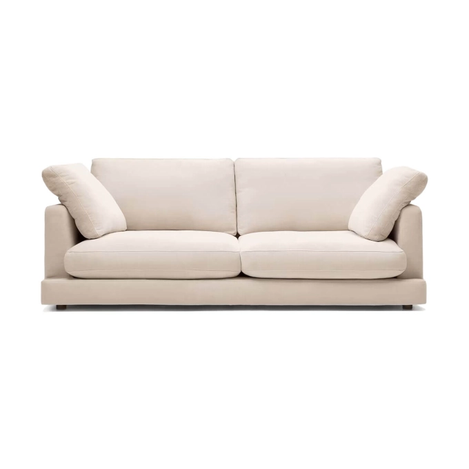 GALA 3 places linéaire Chenille Beige KAVE HOME