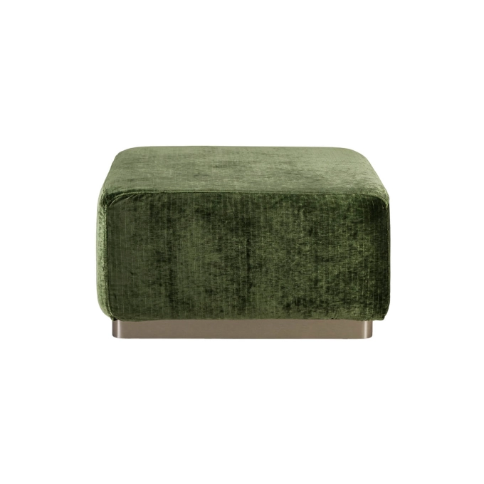 Pouf ROTONDO Velours Vert Olive THE SOCIALITE FAMILY