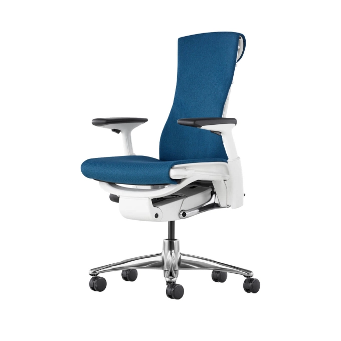 EMBODY Bleu Grotto et Blanc / Aluminium Poli HERMAN MILLER