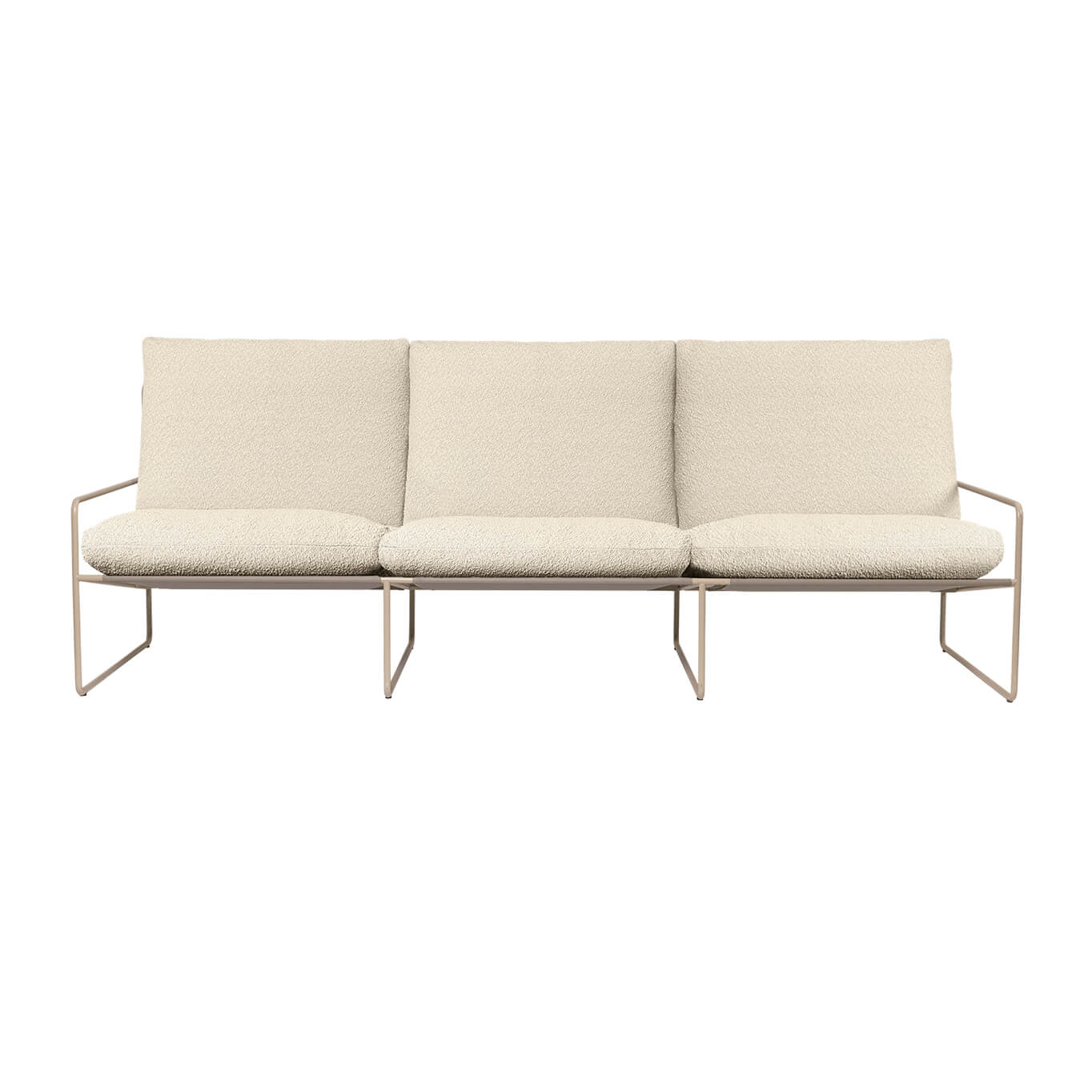 Outdoor Sofa DESERT PURE BOUCLÉ 3 seater Off-white FERM LIVING