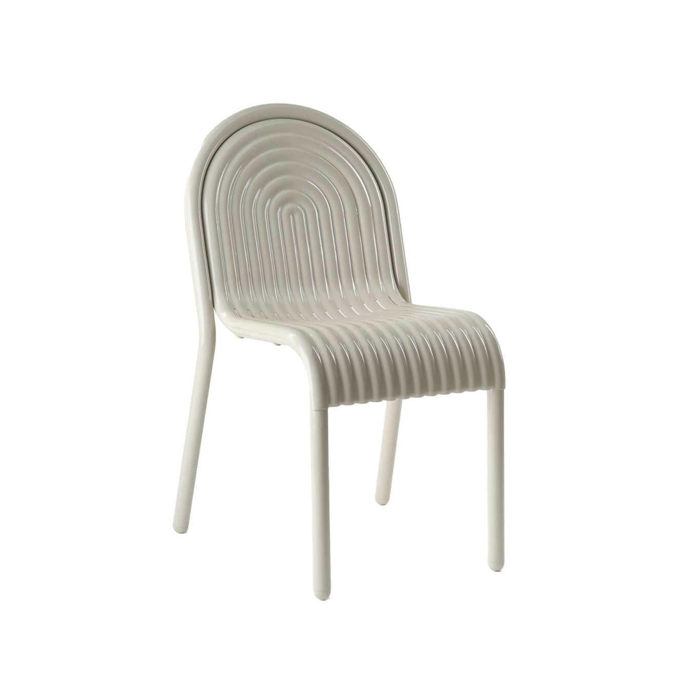 Outdoor Chair and Small Lounge Chair 01 Groove  Side Putty TOM DIXON