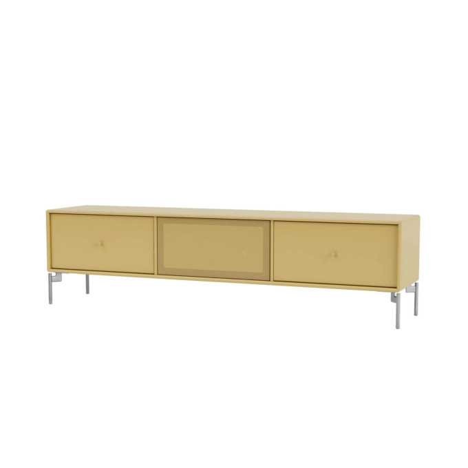 TV Stand OCTAVE V chrome legs Cumin MONTANA
