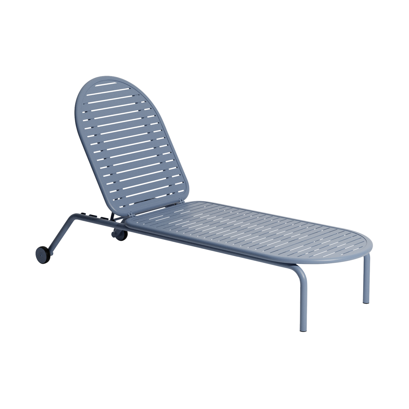 Outdoor Bench and Sunlounger WEEK-END Sunbed Pigeon Blue PETITE FRITURE