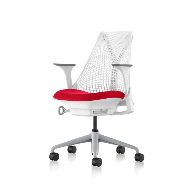 SAYL Blanc et Rouge Cerise / Fog HERMAN MILLER
