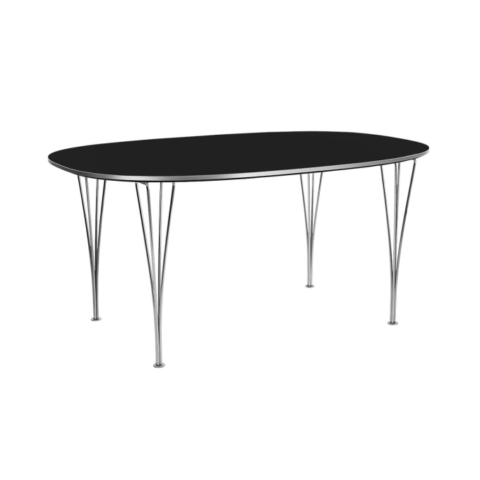 Table SUPERELLIPSE Fenix Noir FRITZ HANSEN