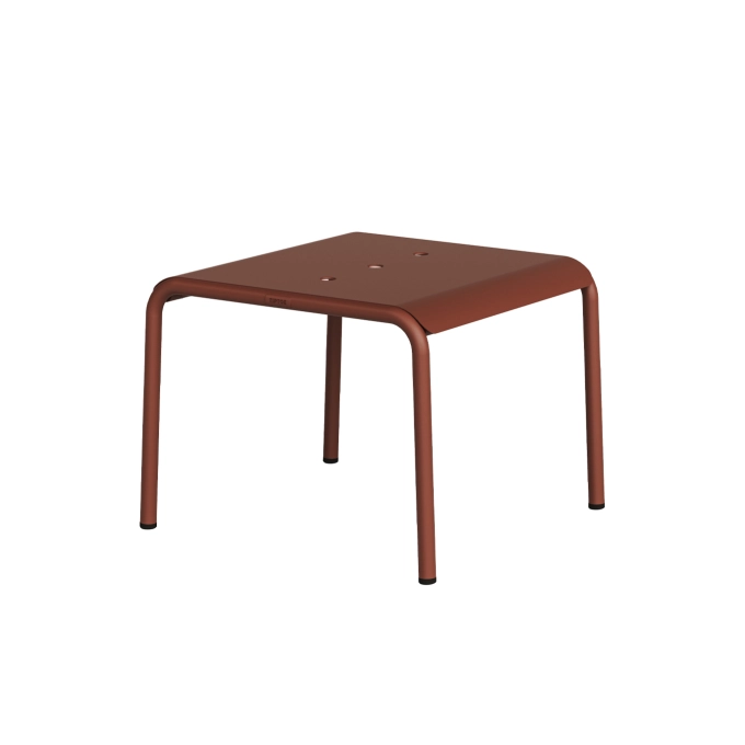 Table basse extérieure PANORAMA Rouge Brique TIPTOE