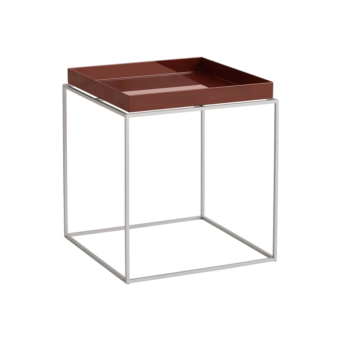 Table basse TRAY 40 x 40 Chocolat HAY