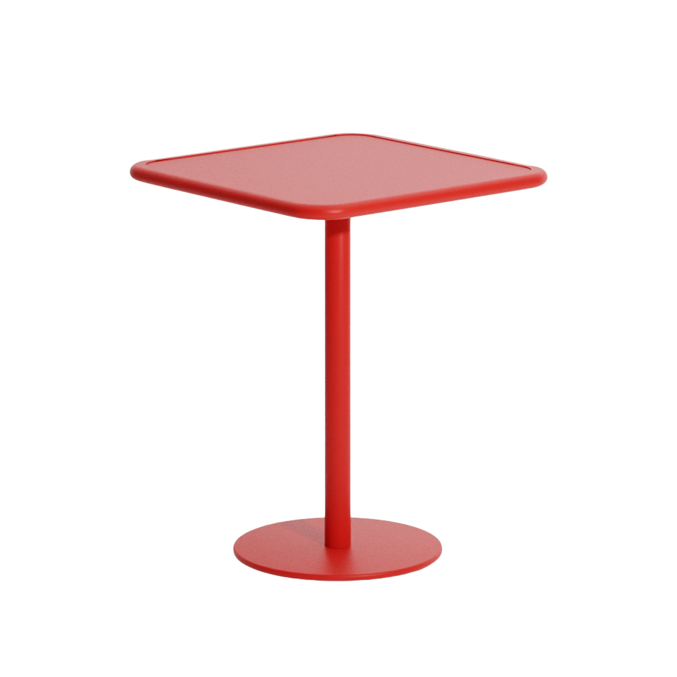 Outdoor Table WEEKEND square Red PETITE FRITURE