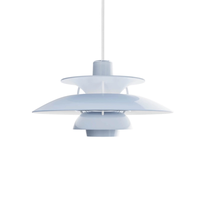 Suspension PH 5 OPAL 320 Opal Pale Blue LOUIS POULSEN
