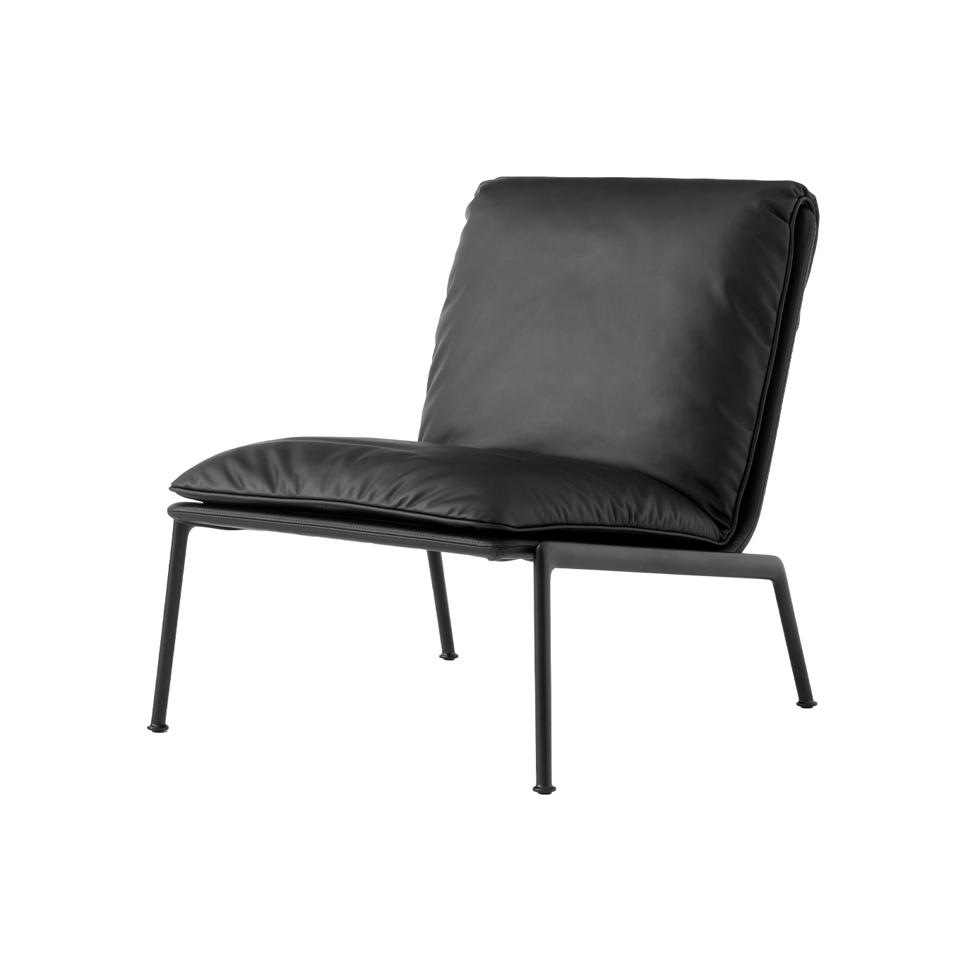Easy chair MUNO LN18 Black Leather AND TRADITION
