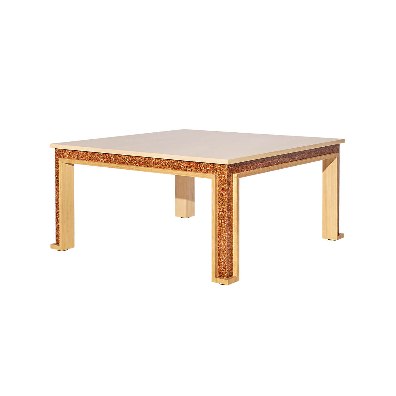 Table entreprise ERA 100x100 H 50 Chêne/ Woodio Clay SILVERA PRO