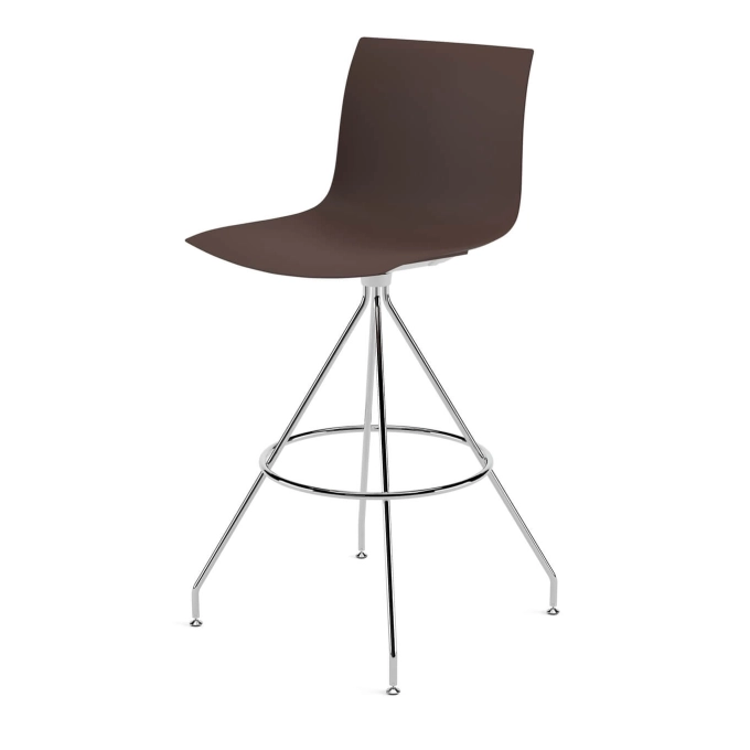 Bar Stool CATIFA RE 46 swivel base H 75 Espresso ARPER