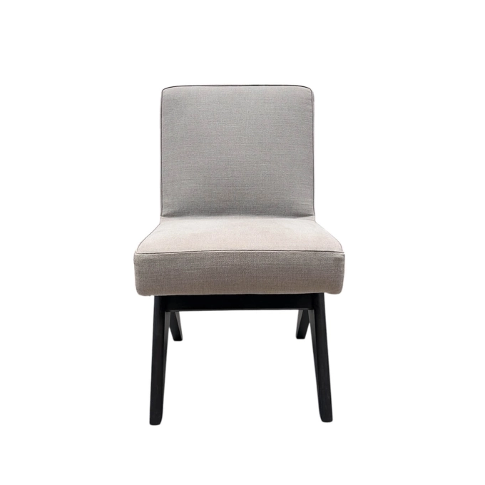 Dining Chair COMMITTEE black oak base, Grey fabric CASSINA