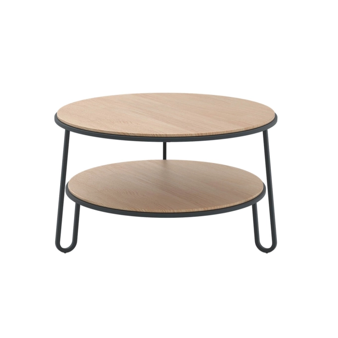 Table basse EUGENIE Ø70 Gris ardoise HARTO