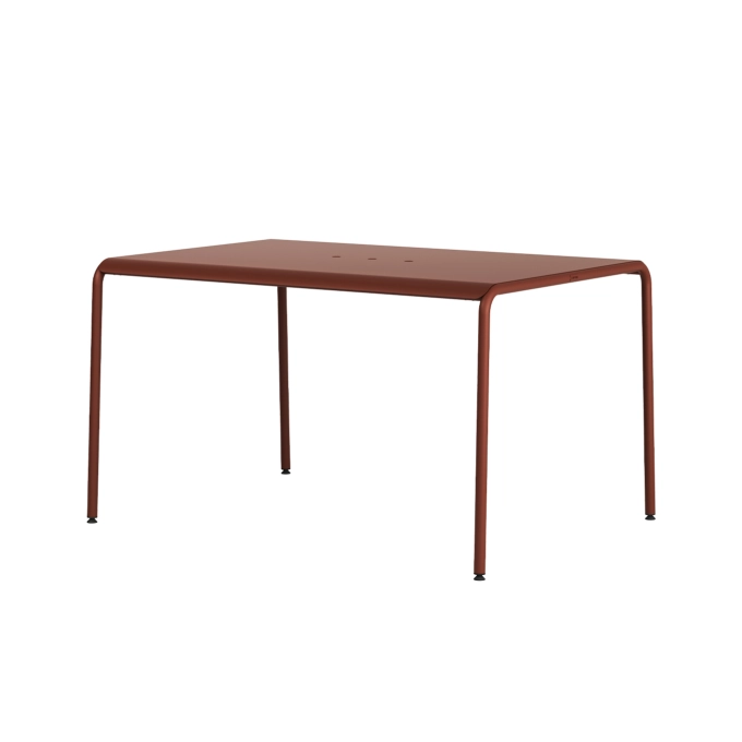 Table extérieure PANORAMA Rouge Brique L 130 TIPTOE