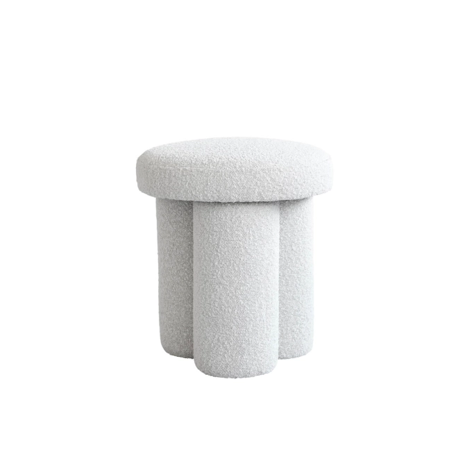Tabouret BIG FOOT bouclé Blanc cassé 101 COPENHAGEN