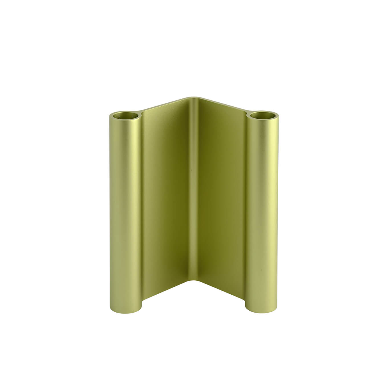 Candle Holder, Candlestick and Candle PAIR H 18 Green MUUTO