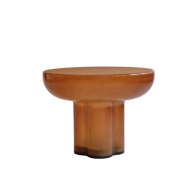 Table basse CROWN LOW verre Caramel 101 COPENHAGEN