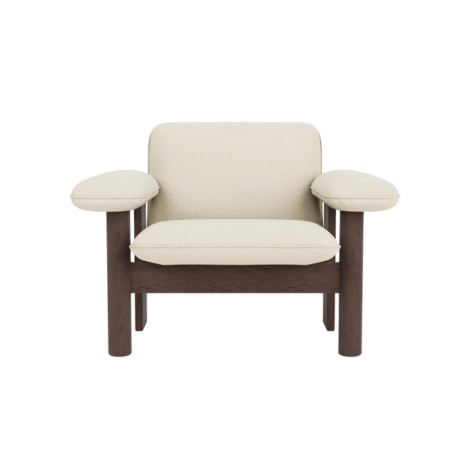 Easy chair BRASILIA Low Back Dark Oak/ Logan Jasmine AUDO COPENHAGEN