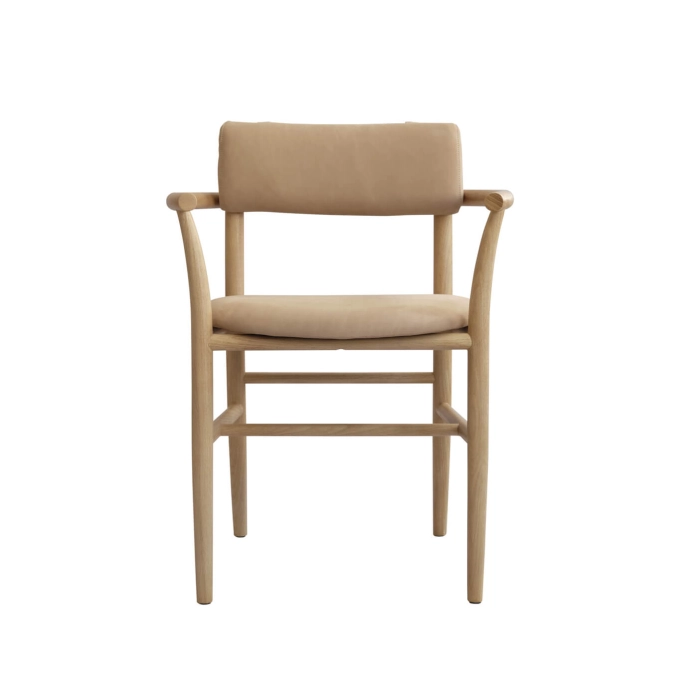 Dining Chair NAMA with armrest Nubuck 101 COPENHAGEN