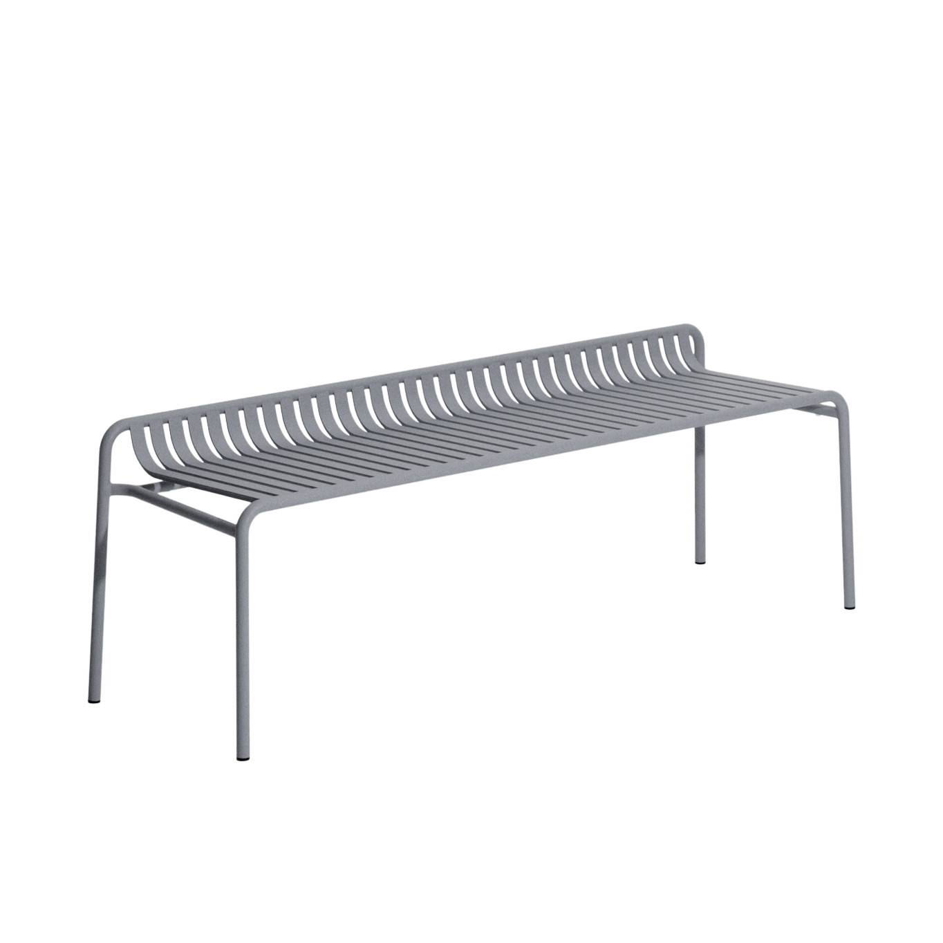 Banc extérieur WEEK-END sans dossier Gris Pierre PETITE FRITURE