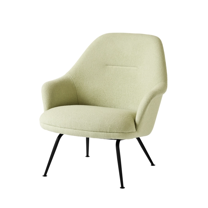 Fauteuil RELY HW140 Saxion 0927/Noir AND TRADITION