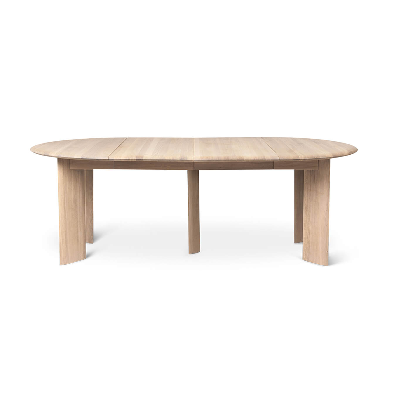 Table BEVEL Extensible Chêne Huilé Blanc FERM LIVING