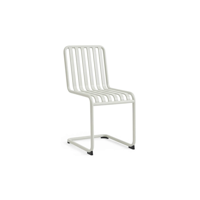 Outdoor Chair and Small Lounge Chair PALISSADE CANTILEVER Light grey HAY
