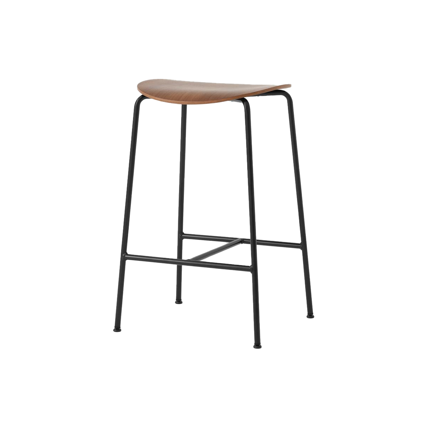 Tabouret haut PAVILION AV37 Noyer AND TRADITION