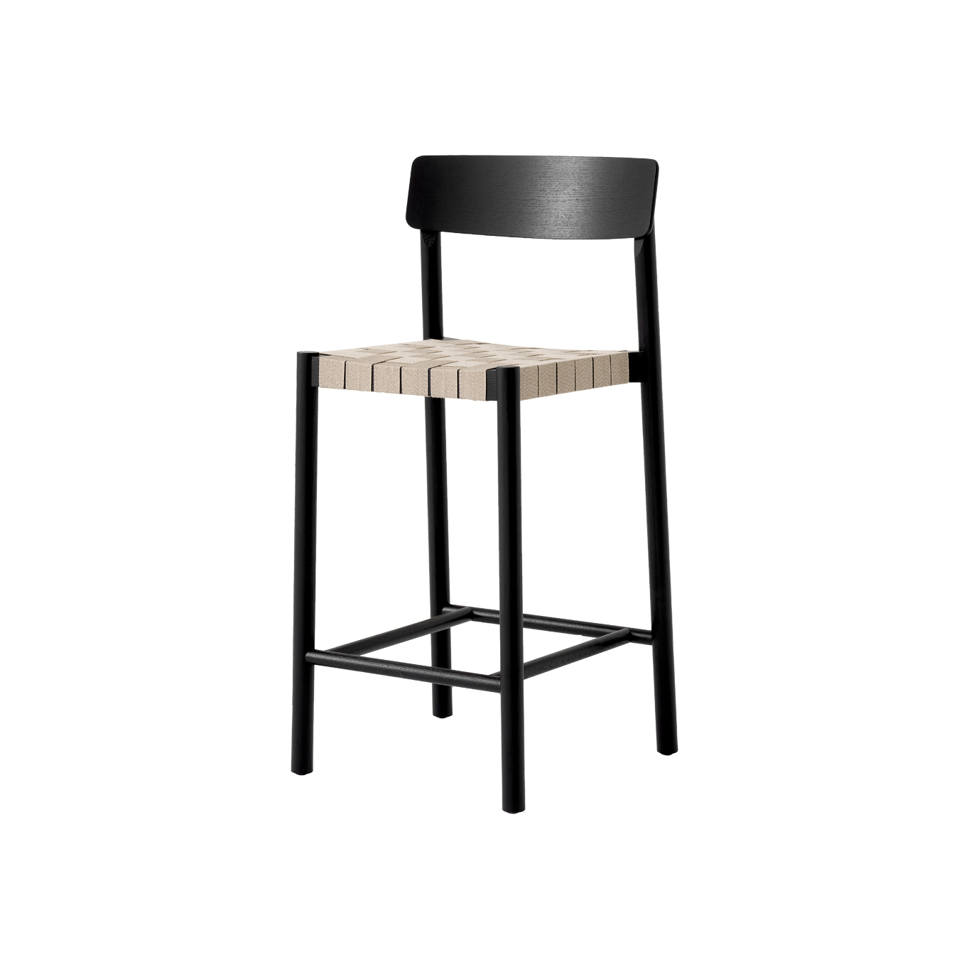 Tabouret haut BETTY TK12 Frêne noir / Naturel AND TRADITION