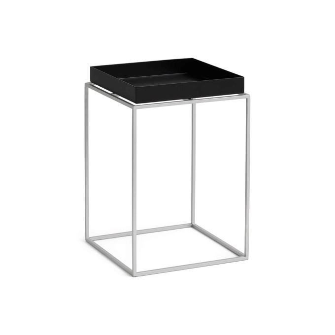 Coffee Table TRAY 30 x 30 Black / Steel HAY