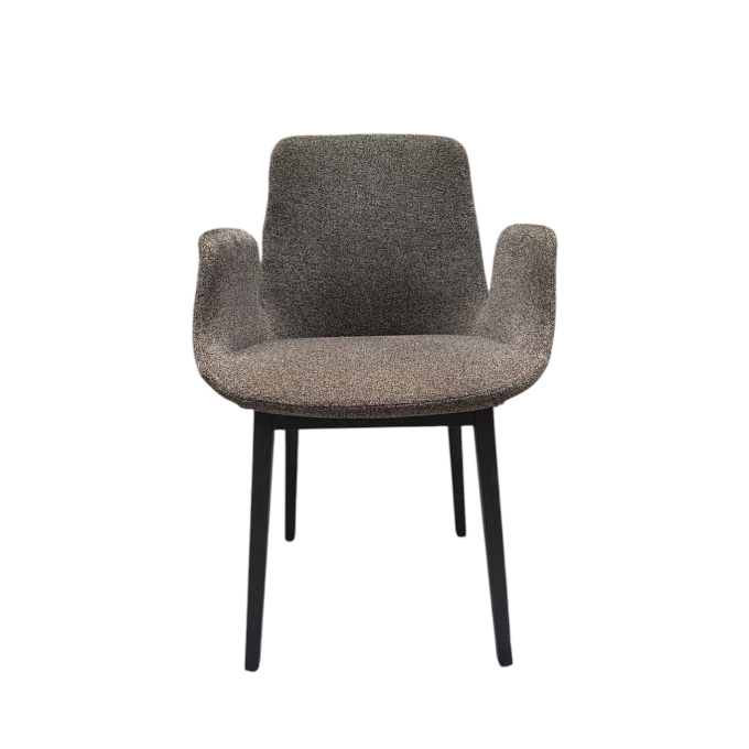 Second-life Chair VENTURA Grey/Black Black base POLIFORM