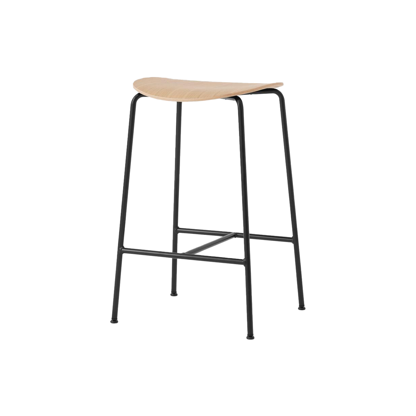 Bar Stool PAVILION AV37 Lacquered Oak AND TRADITION