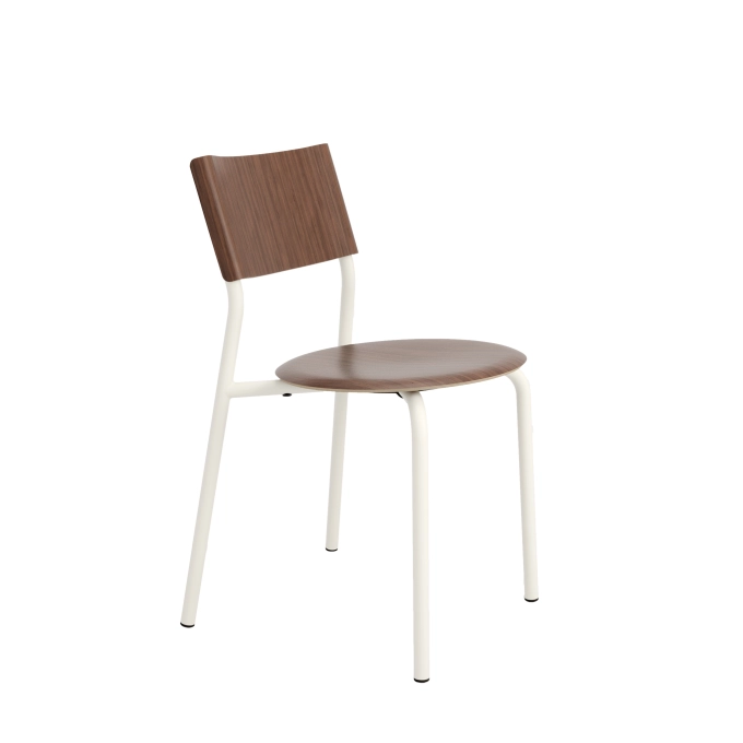 Chaise extérieure SSD Noyer Blanc Crème TIPTOE