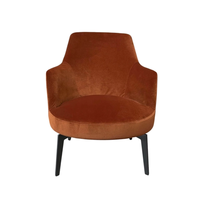 HERA Velours Orange Rouille FLEXFORM