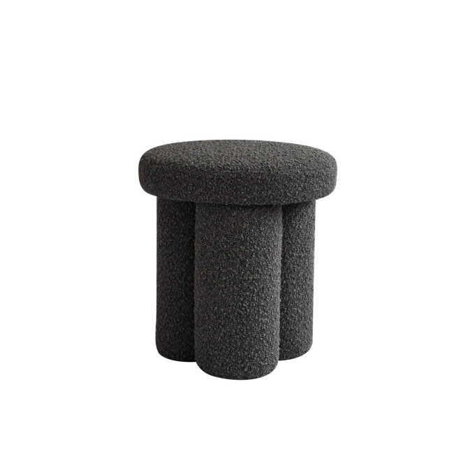 Tabouret BIG FOOT bouclé Taupe foncé 101 COPENHAGEN