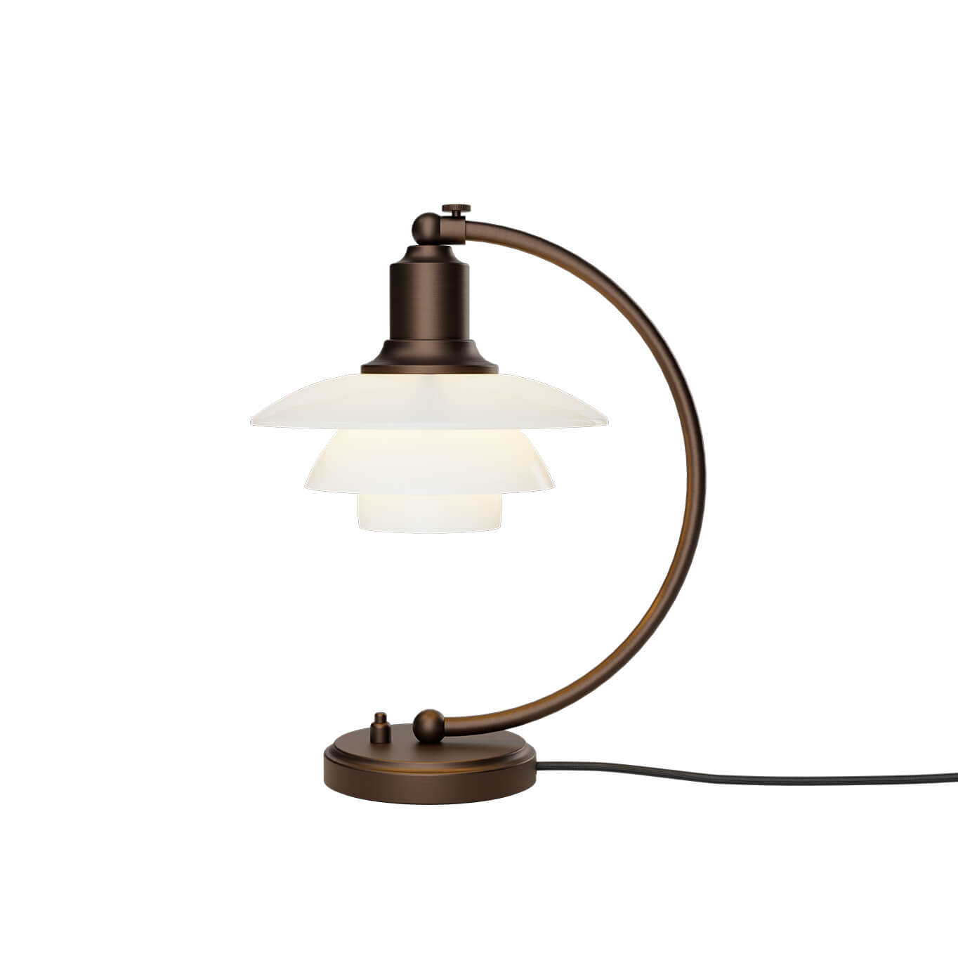 Lampe à poser PH 2/2 LUNA Laiton vieilli LOUIS POULSEN