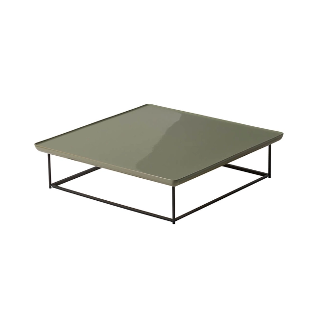 Table basse extérieure TOREI OUTDOOR 88x88 Vert Mousse CASSINA