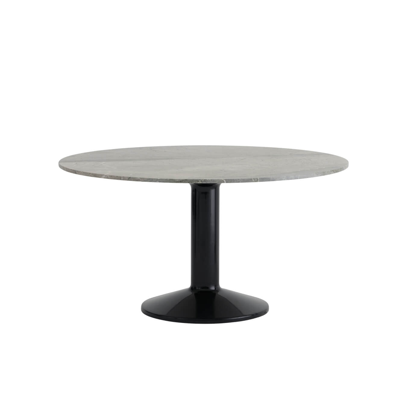 Table MIDST Ø 140 Marbre gris/noir MUUTO