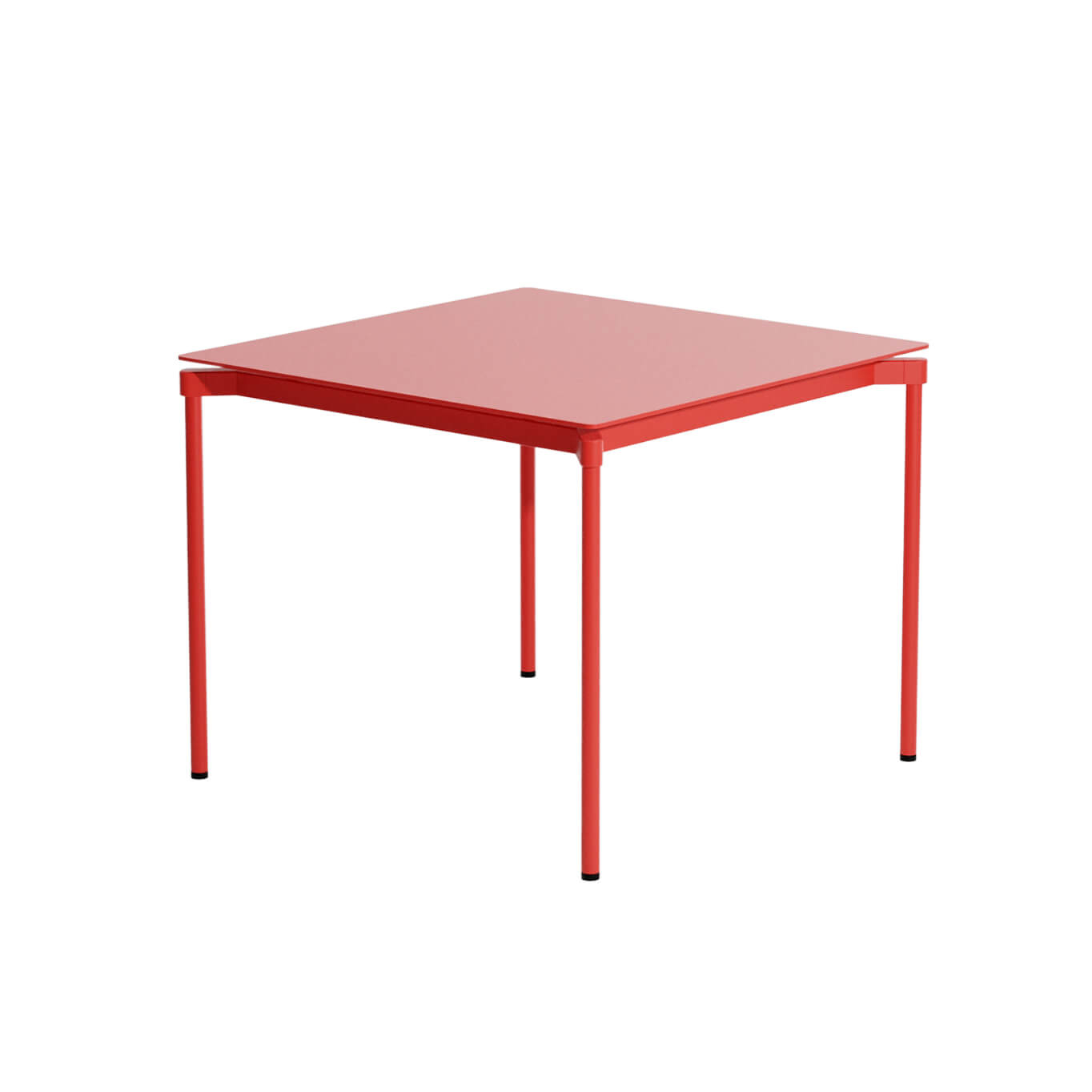 Table Carrée Fromme Aluminium Rouge Petite Friture