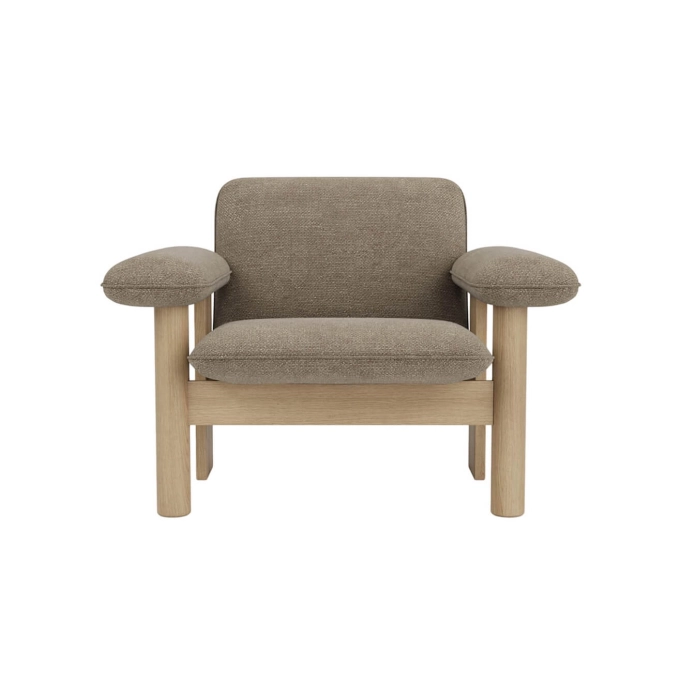 Fauteuil BRASILIA Dossier Bas Chêne/ Logan Flint AUDO COPENHAGEN
