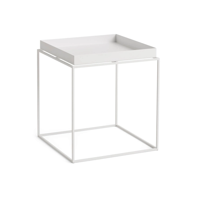 Table basse TRAY 40 x 40 Blanc HAY