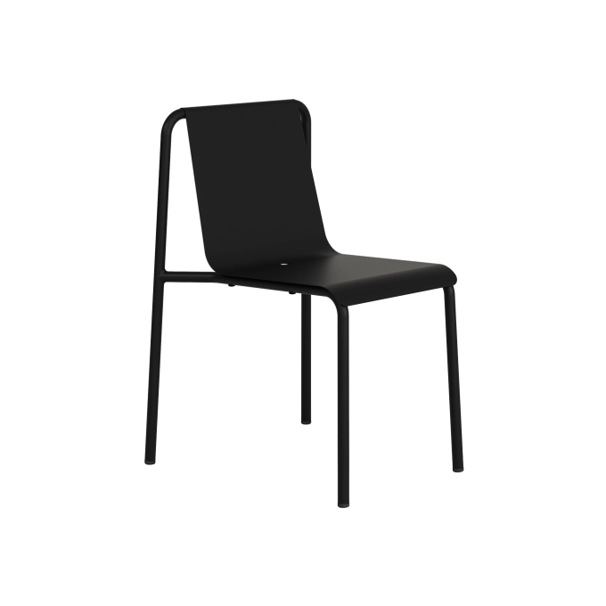 Outdoor Chair and Small Lounge Chair PANORAMA Graphite Black TIPTOE