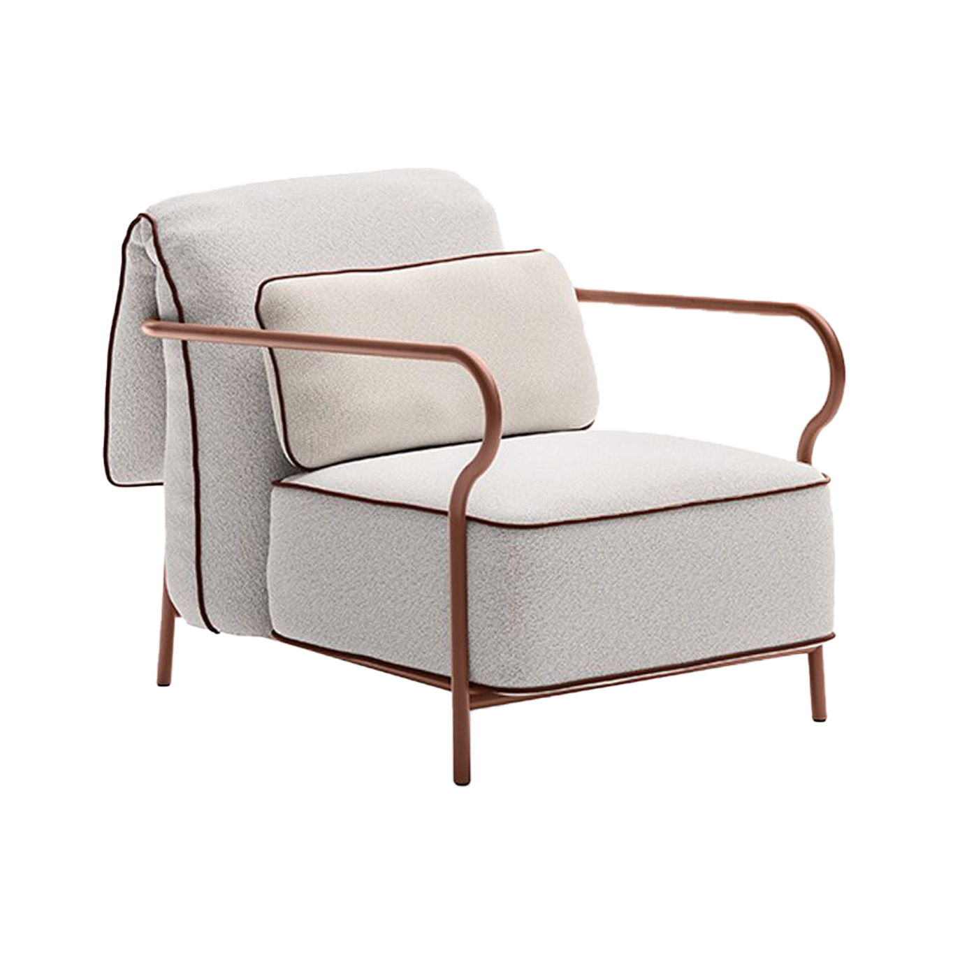 Fauteuil extérieur SALO Terre cuite/ Nuvola UNOPIÙ