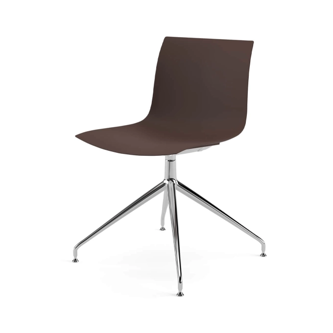 Dining Chair CATIFA RE 46 swivel base Espresso ARPER