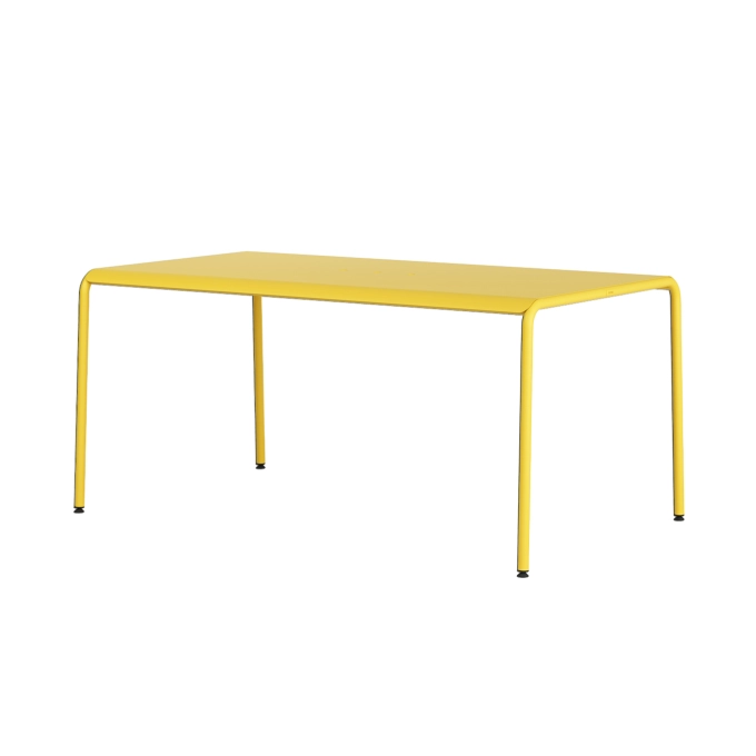Table extérieure PANORAMA Jaune Soleil L 160 TIPTOE